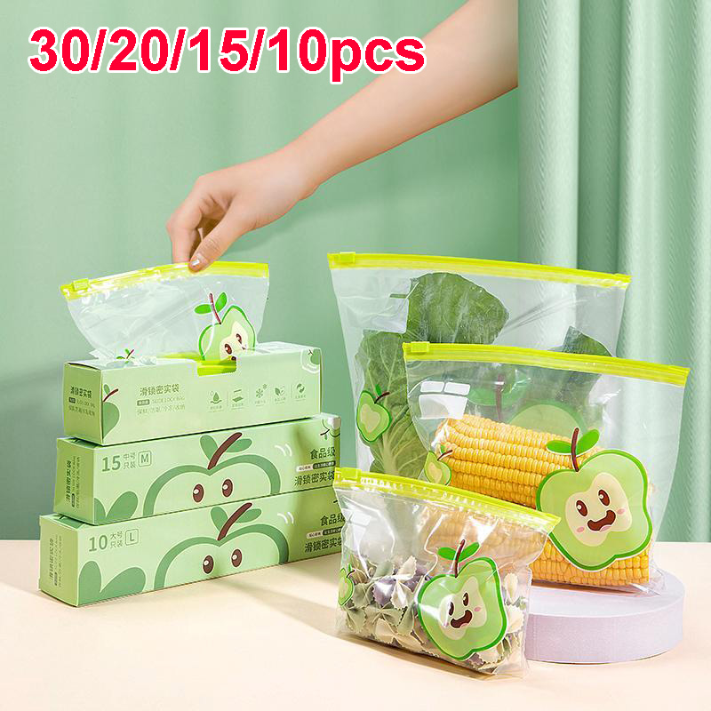 Food Storage Zipper - Herbruikbare zak met ritssluiting Transparante opbergzak