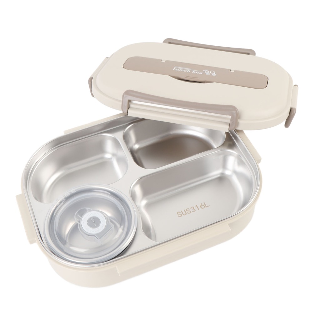 Food Storage Practices - Praktische 316 roestvrijstalen lunchopbergcontainer 4 compartimenten