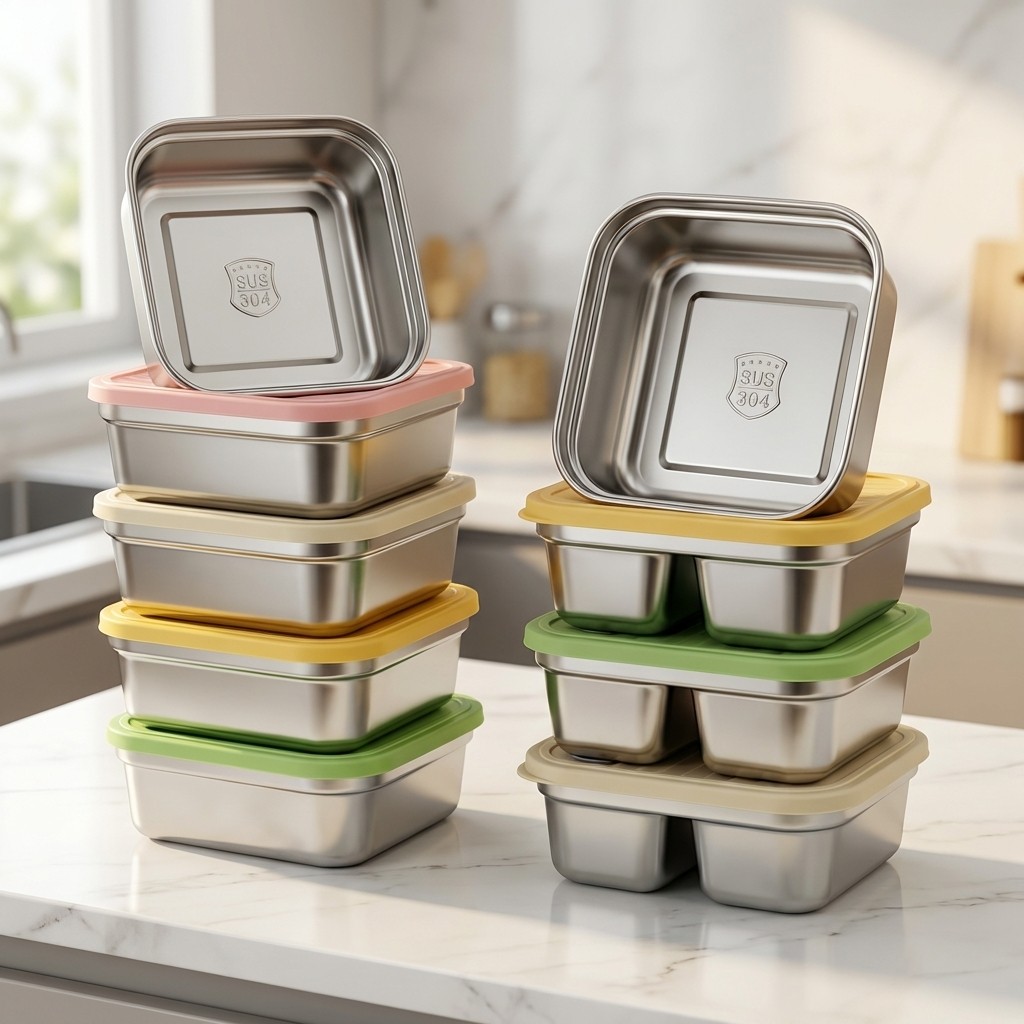 Food Storage Large - Fruit- en groentebewaarbak, stapelbaar, grote capaciteit,