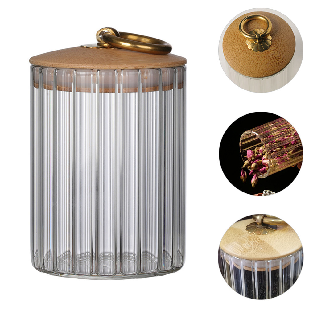 Food Storage Jars Airtight - Luchtdichte glazen voorraadpotten voor thee, koffiebonen,