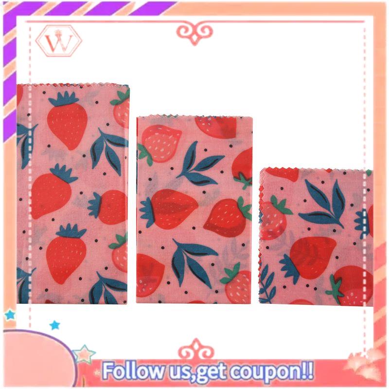 Beeswax Food Wrap - 1Set Herbruikbare Bijenwasdoek Wrap Voedselverse Zakdeksel