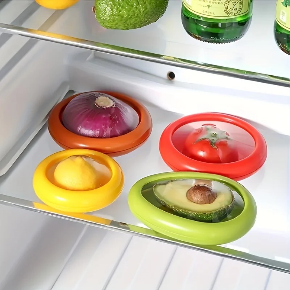 Food Storage And Preservation - Nieuwe 1/4 stuks Herbruikbare Voedselbewaarbox Halfgesneden