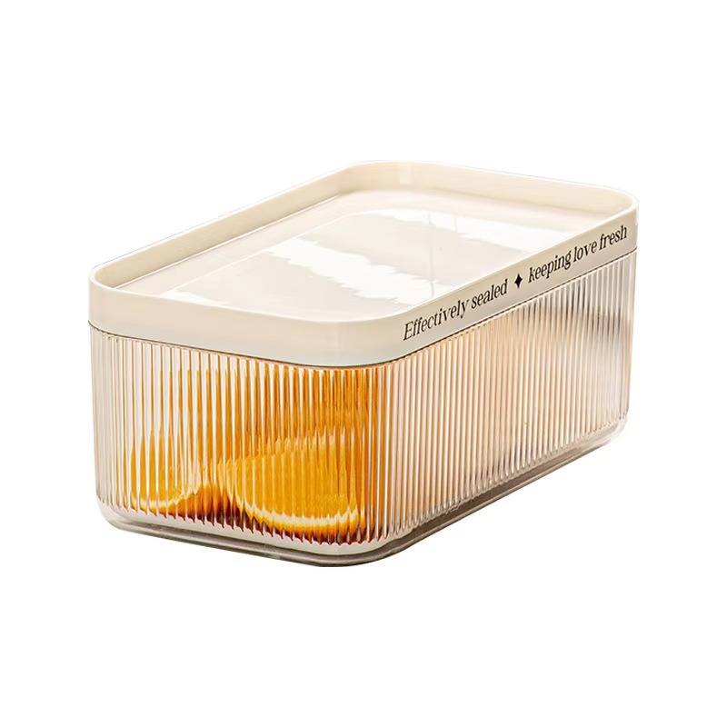 Storage Food Tray - Stapelbare plastic rechthoekige PET koelkast organizers