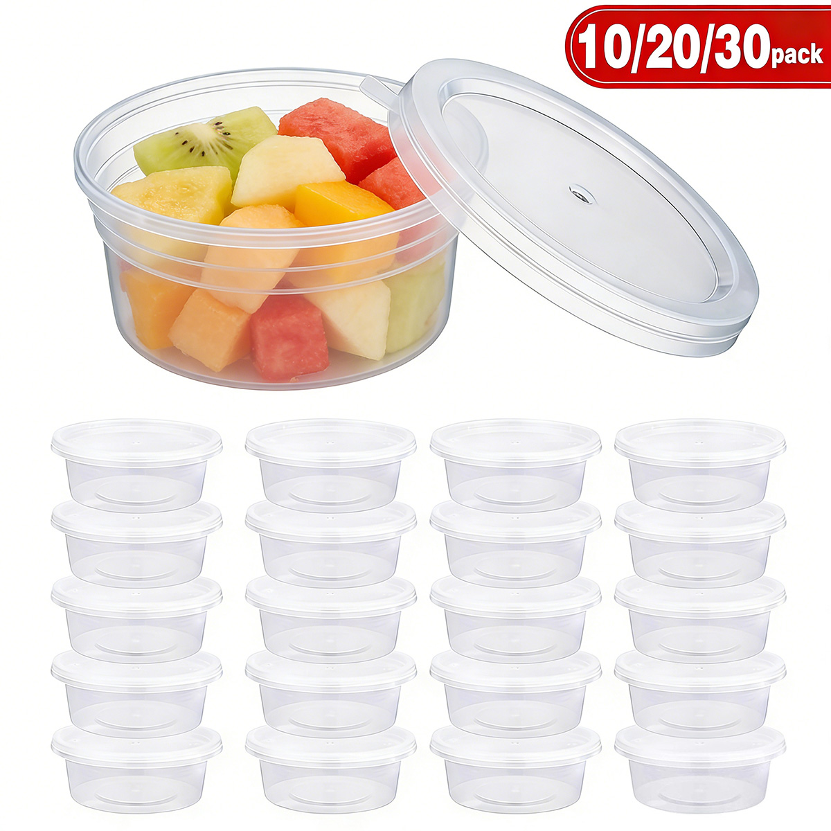 Food Storage And Preservation - 10/20/40 stuks kleine slijmcontainers met deksels,