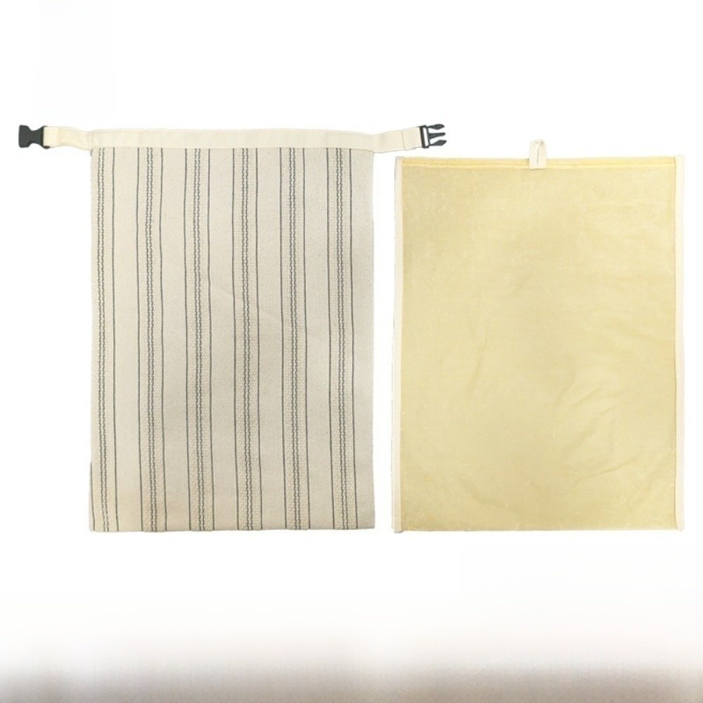 Beeswax Food Wrap - Herbruikbare bijenwasbroodzakjes Bijenwas gecoate biologische linnen
