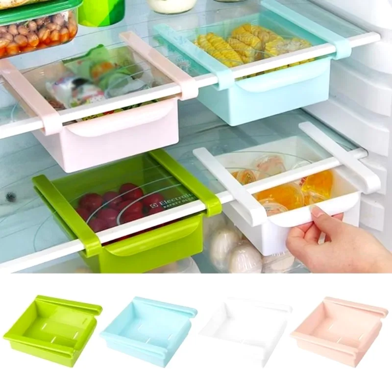 Food Storage Rack For Kitchen - Glijbaan Keuken Koelkast Vriezer Space Saver