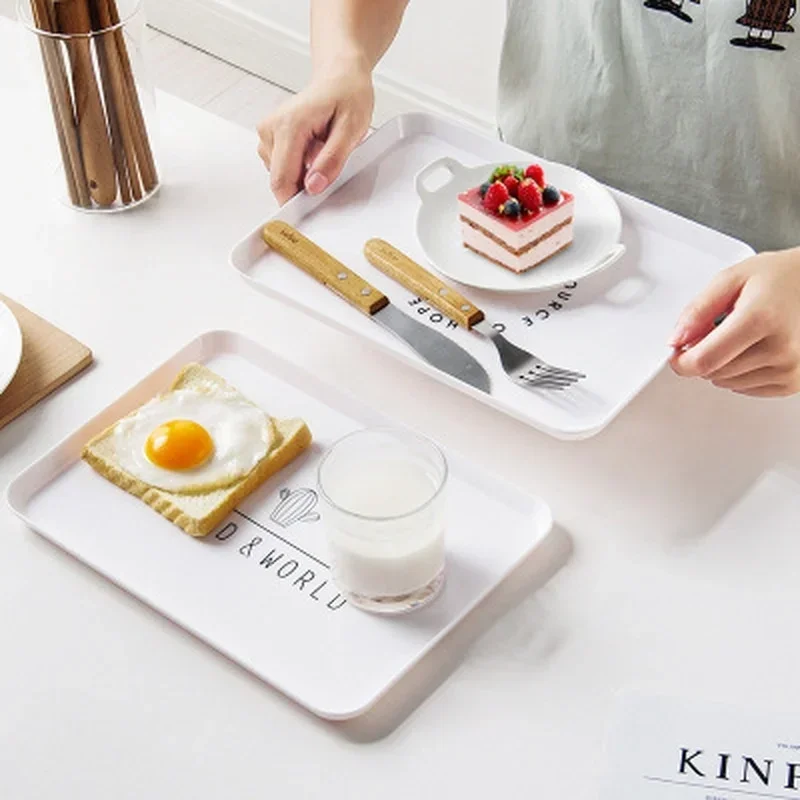 Food Storage Practices - 1 STKS Praktische Plastic Dessert Dienblad
