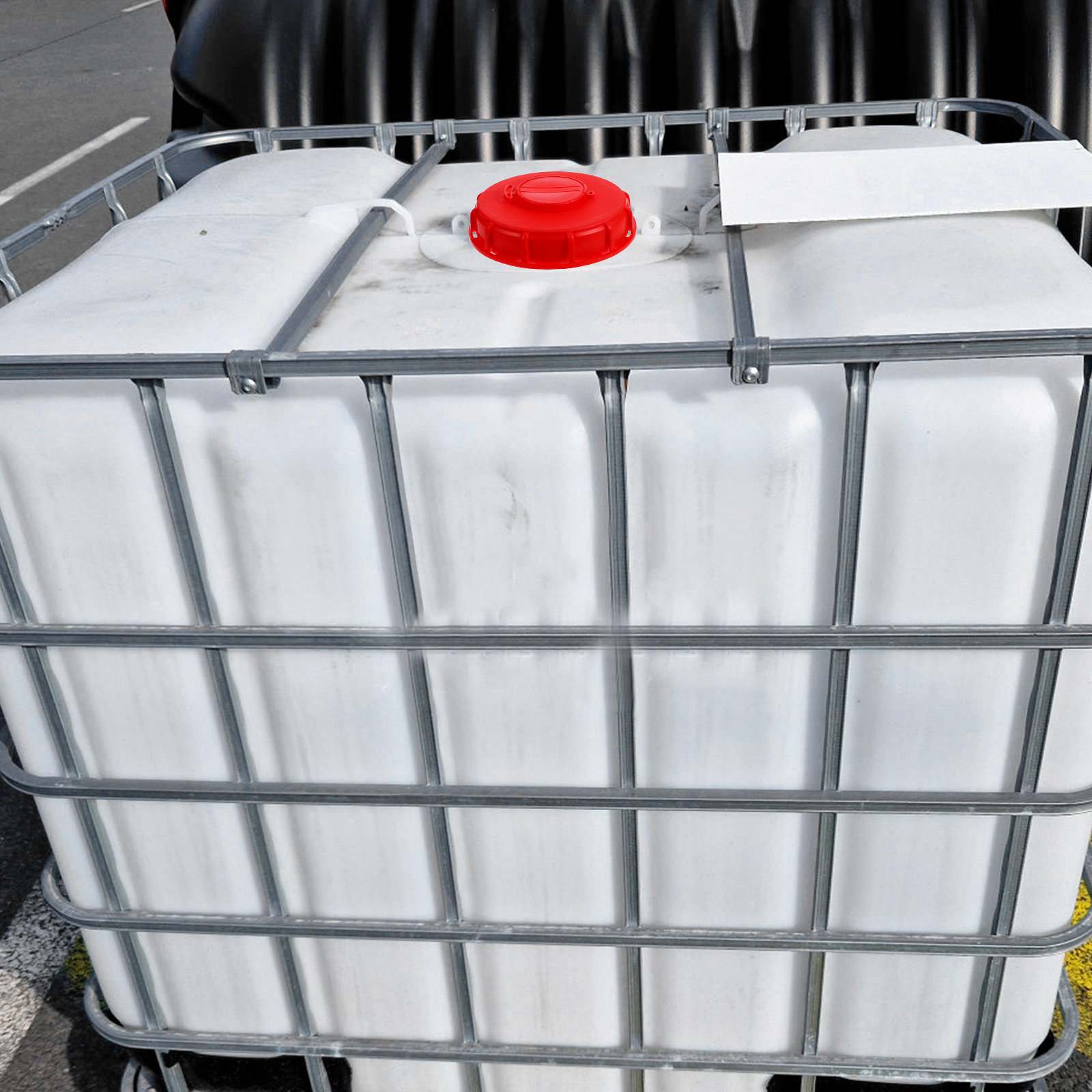Food Storage Lid - IBC Tote Deksel Rood 16,2cm ABS