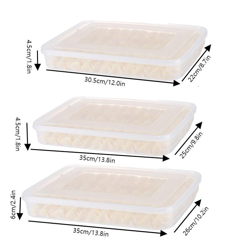 Storage Food Tray - Opbergbox voor dumplings, fruit, groenten, vlees,