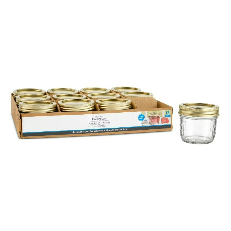 Mason Jar Wide Mouth - 8 oz Mason Jars, brede-mond half-pint