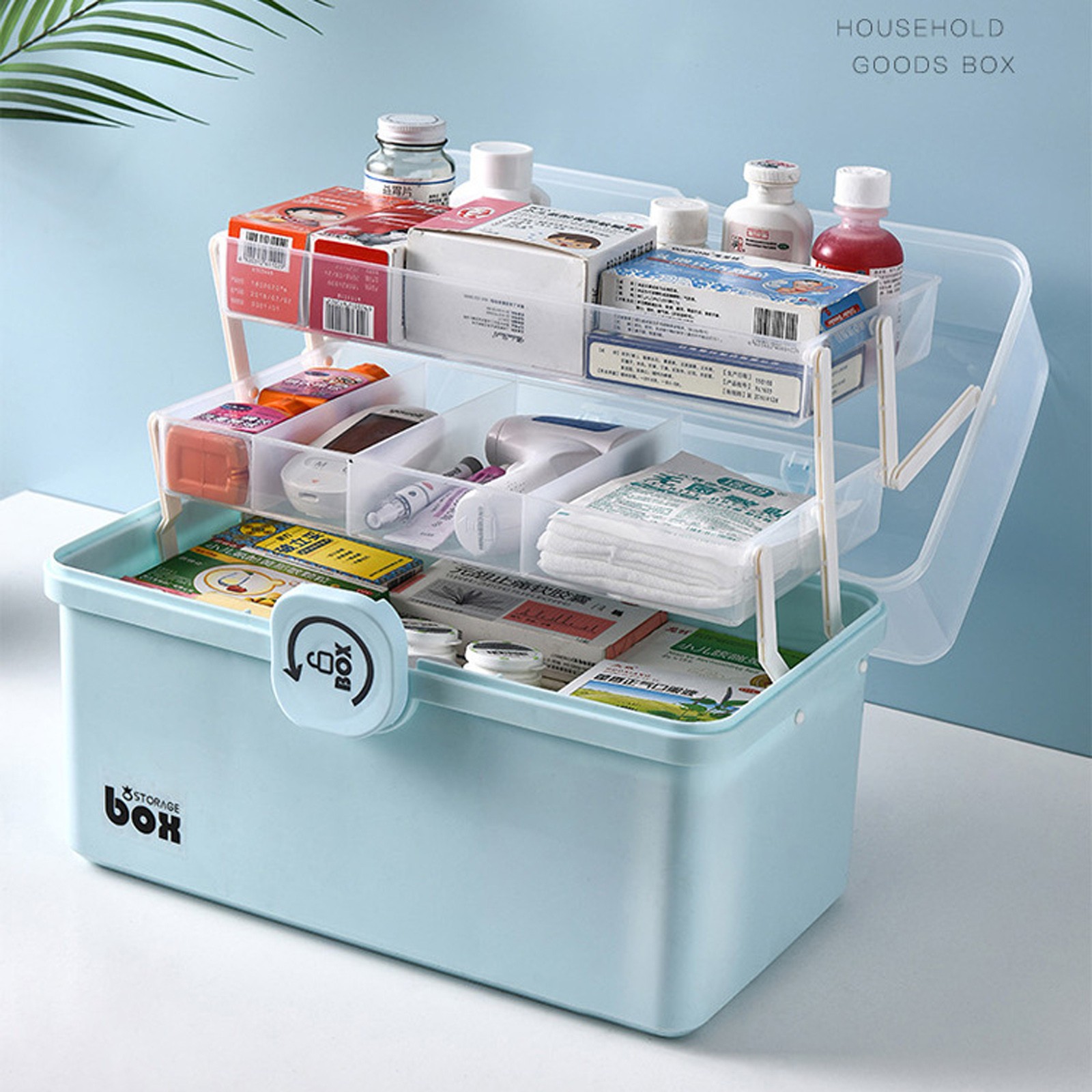 Food Storage Emergency - Opbergbox met hoge capaciteit en handvat,