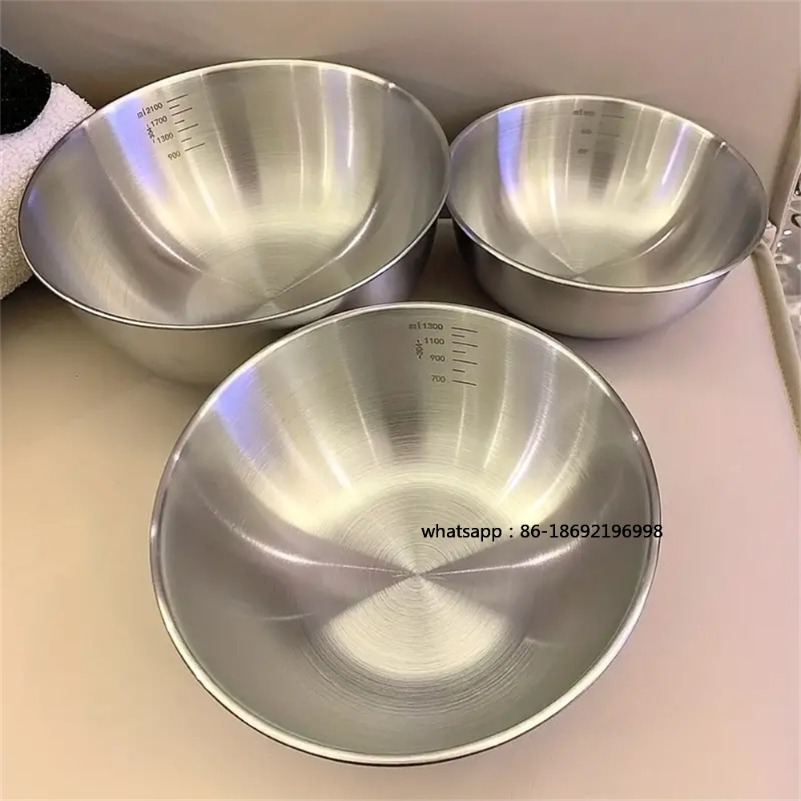 Food Storage Essentials - 1-3 RVS Kommenset met Schaalverdeling voor
