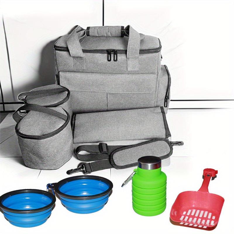 Food Storage Essentials - Draagbare voedselopslagcontainerset voor huisdieren met schouderriem