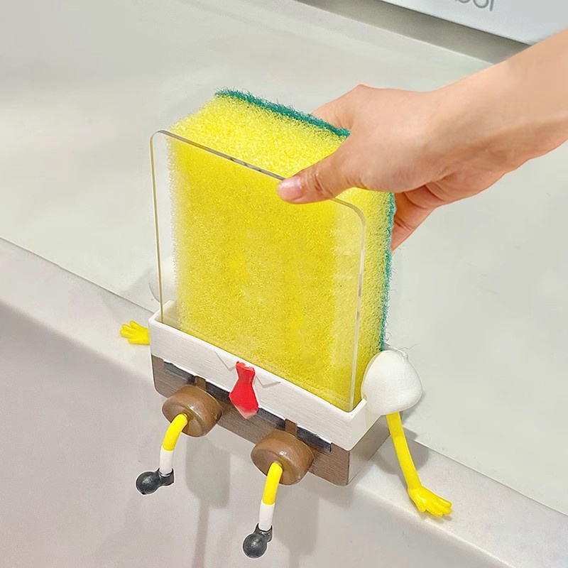 Food Storage Rack For Kitchen - Afwassen Cartoon Spons Opbergrek Wassen Schotel