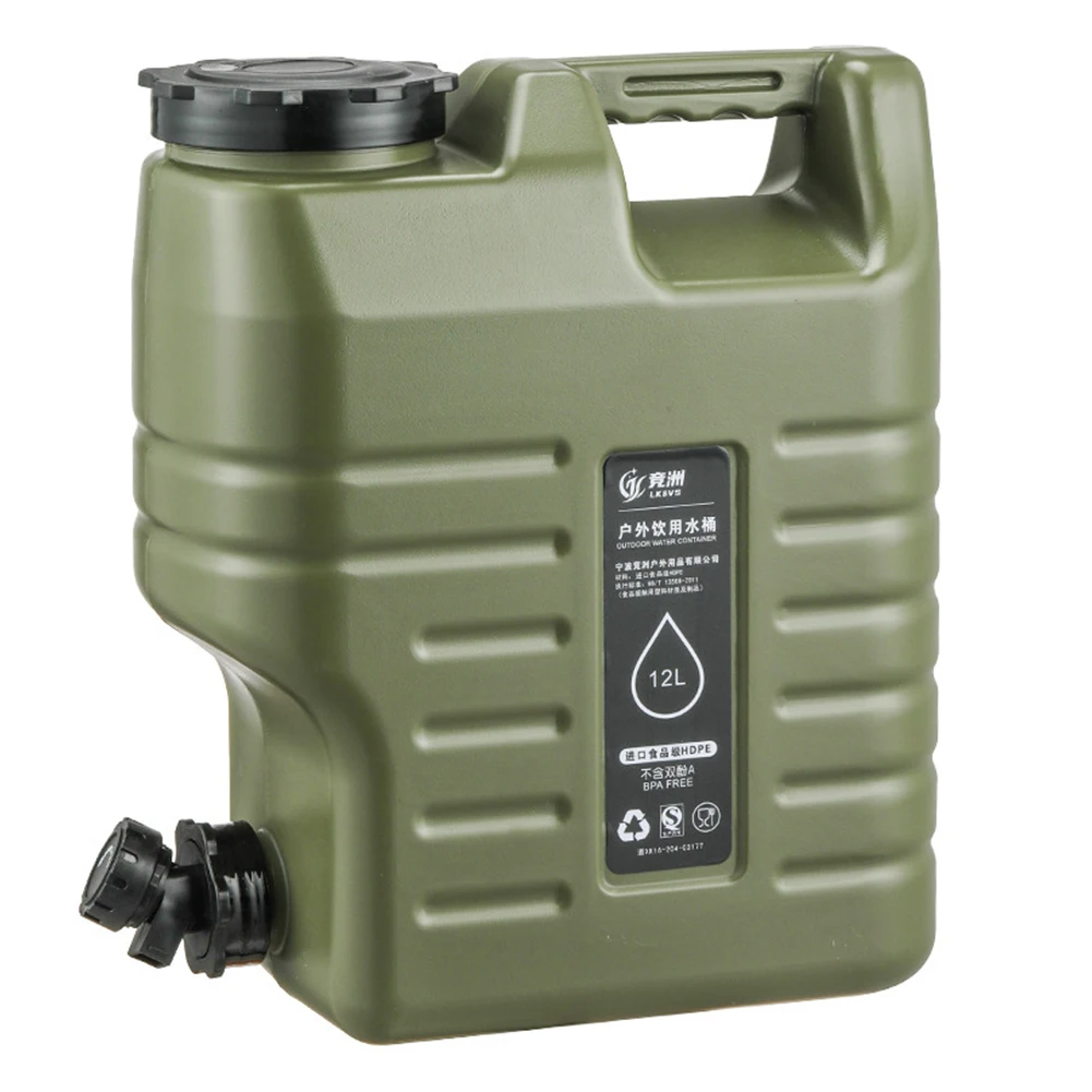 Food Storage Emergency - 3,2 Gallon/12L Camping Watercontainer Draagbare BPA-vrije