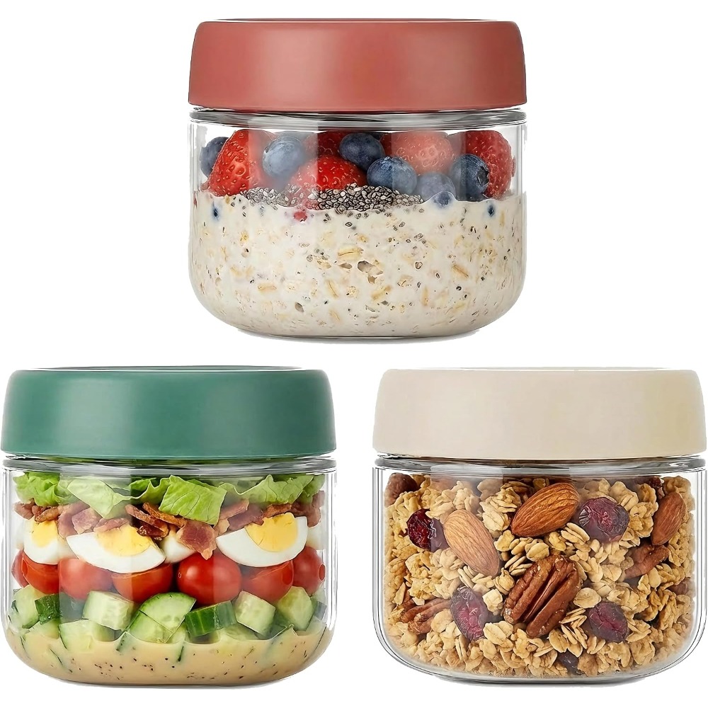 3-pack glazen potten van 10 oz - Food Storage Lid recensie en prijs