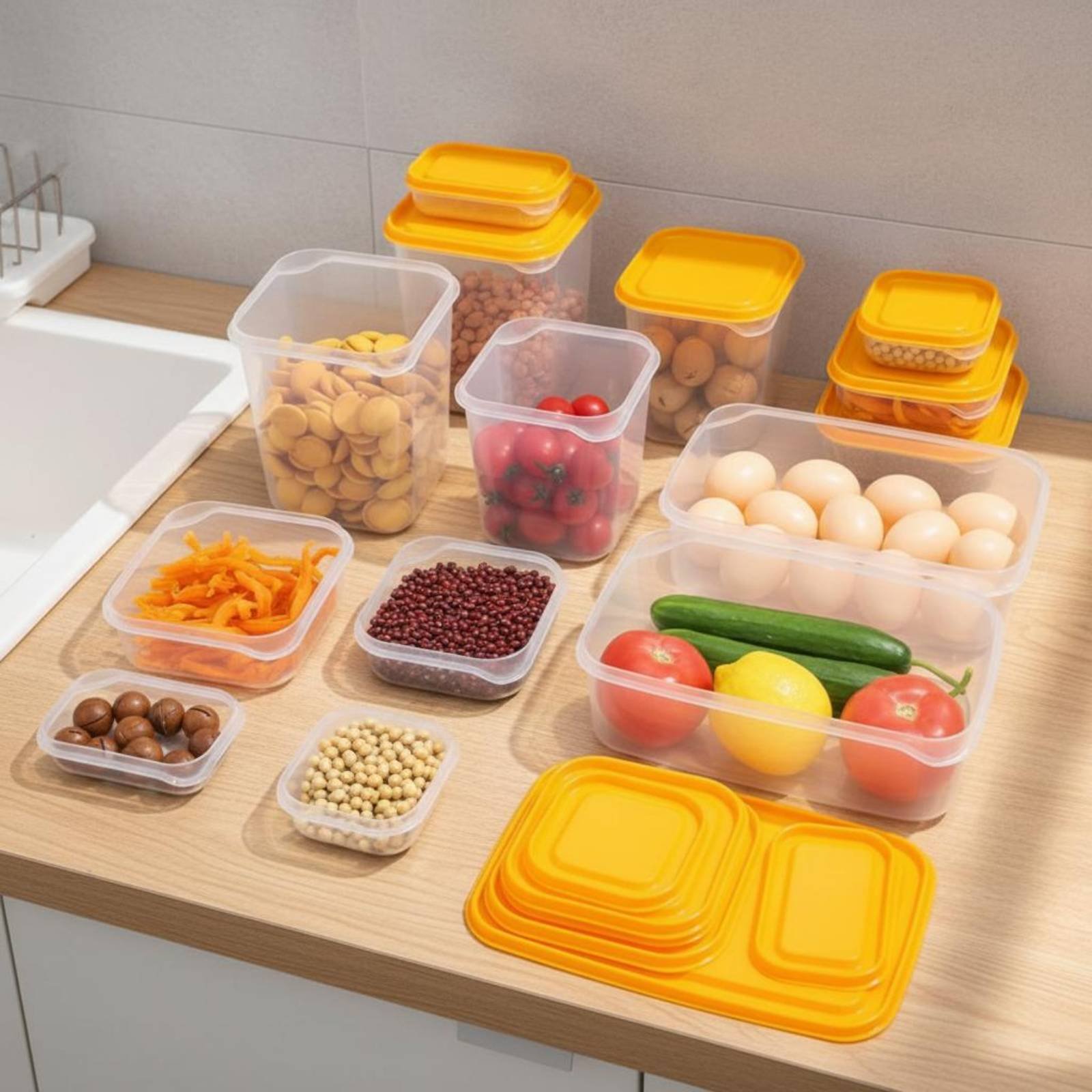 17-delige koelkast opbergbox s - Food Storage Containers Set recensie en prijs