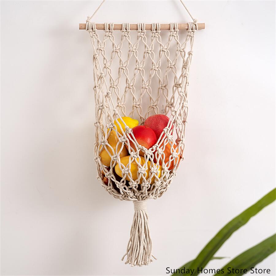 Macrame Fruit Opbergmand Hangm - Food Storage Plant recensie en prijs