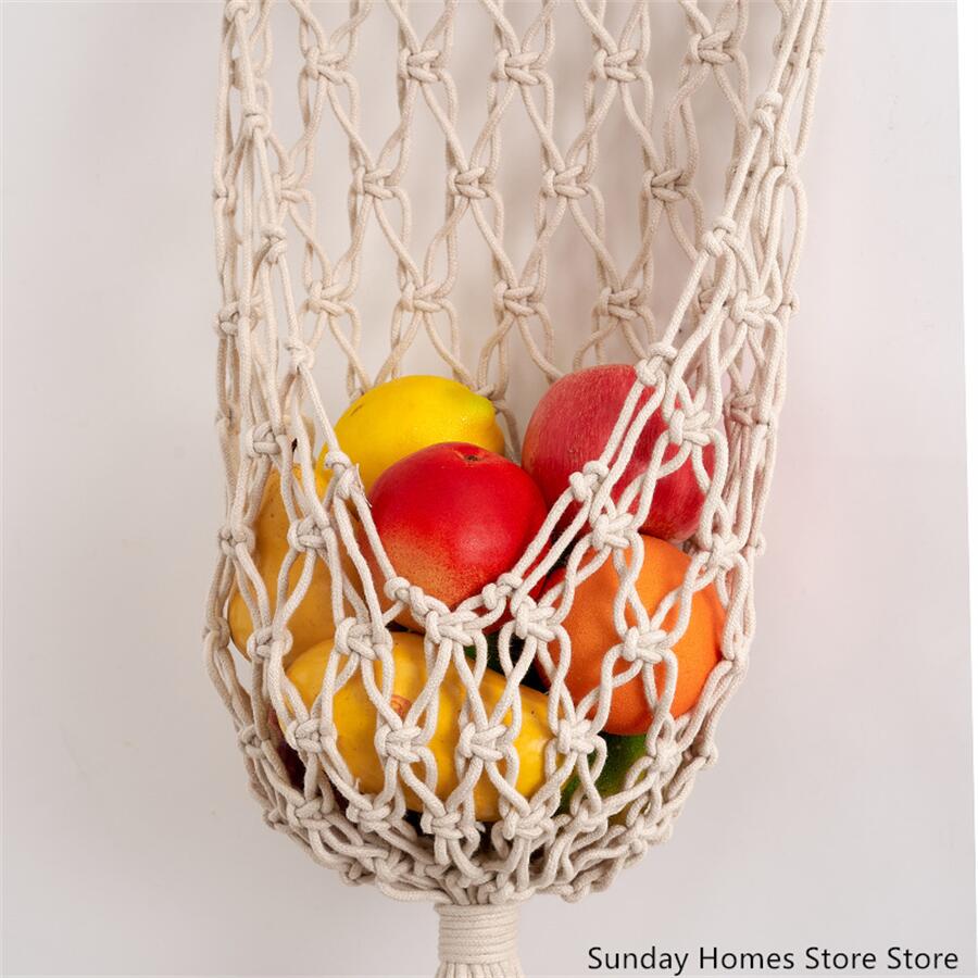 Macrame Fruit Opbergmand Hangm - Food Storage Plant recensie en prijs