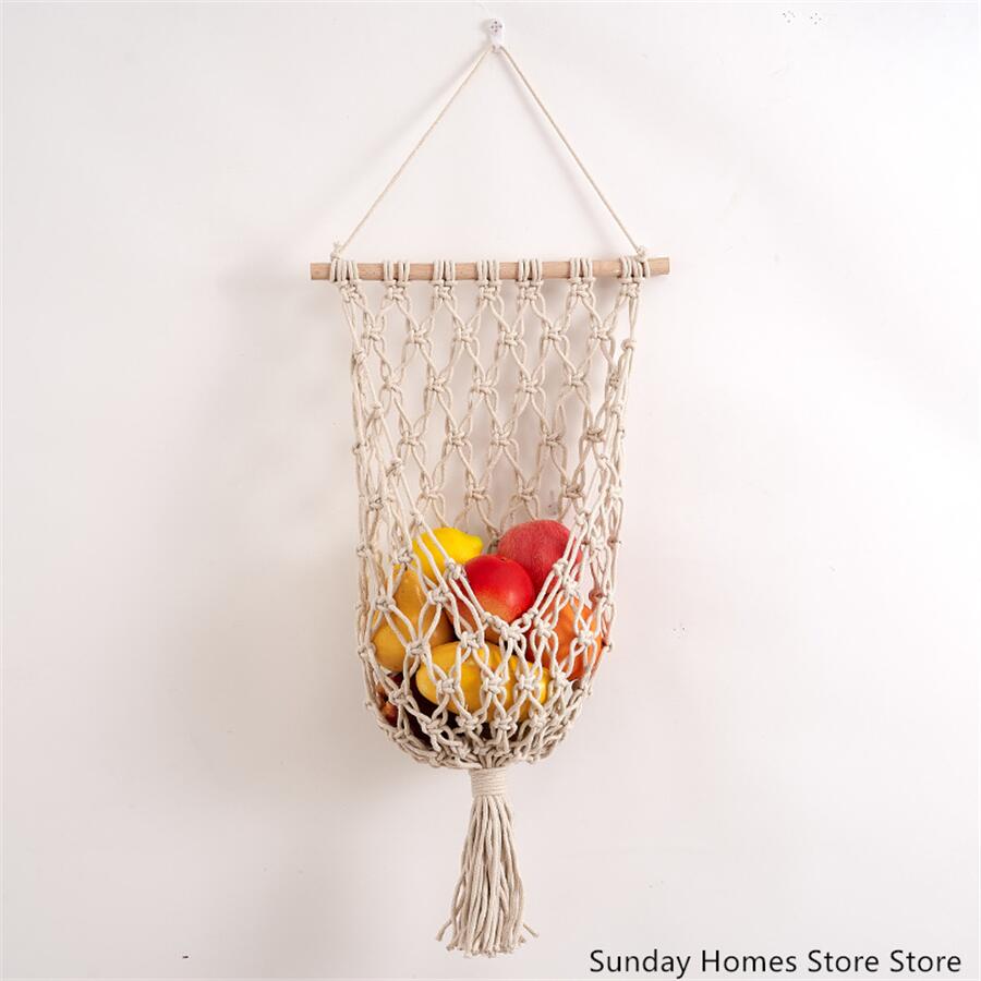 Macrame Fruit Opbergmand Hangm - Food Storage Plant recensie en prijs
