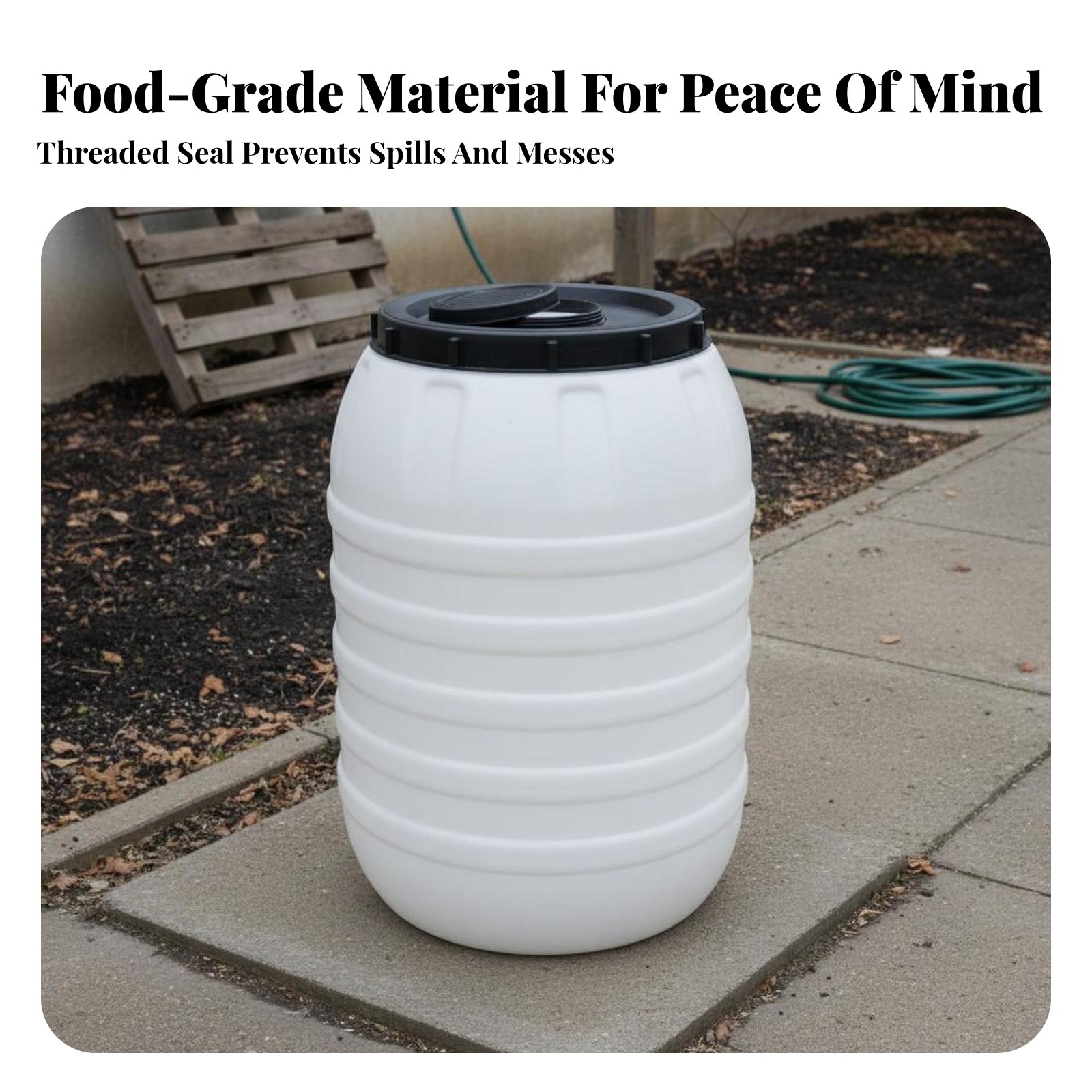 Voedselveilige kunststofvat me - Food Storage Lid recensie en prijs