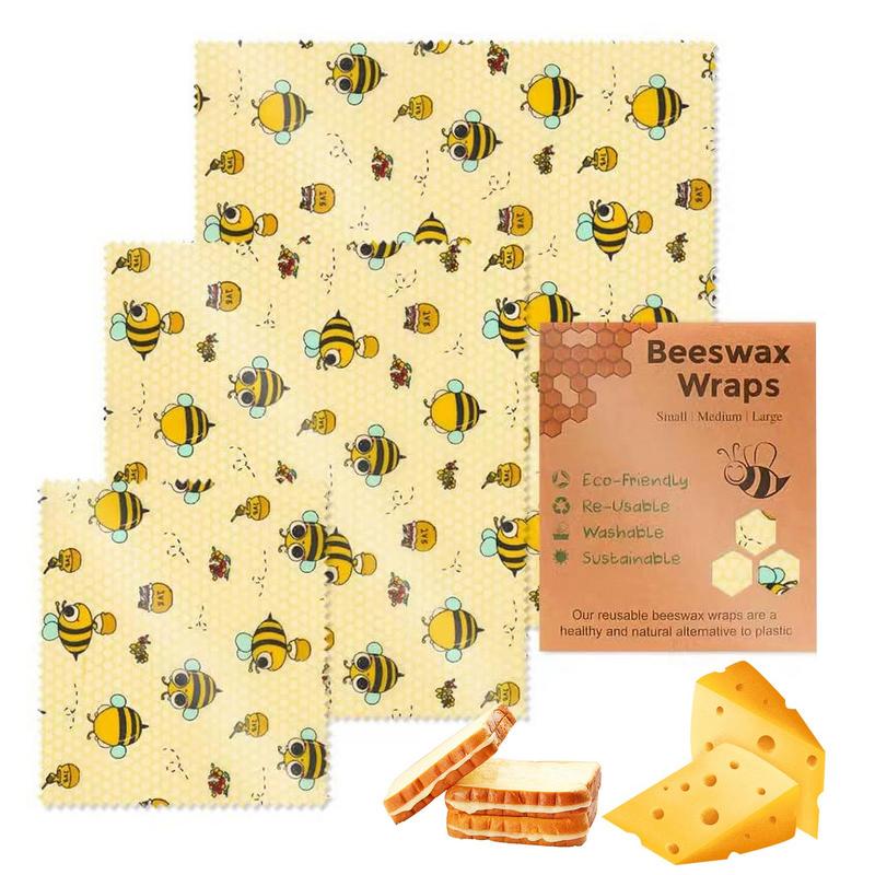 3 Stuks Herbruikbare Voedsel V - Beeswax Food Wrap recensie en prijs