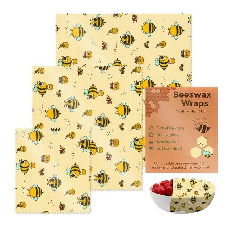 3 Stuks Herbruikbare Voedsel V - Beeswax Food Wrap recensie en prijs