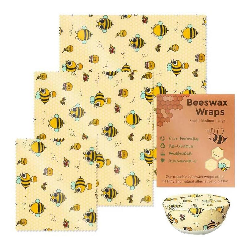 3 Stuks Herbruikbare Voedsel V - Beeswax Food Wrap recensie en prijs