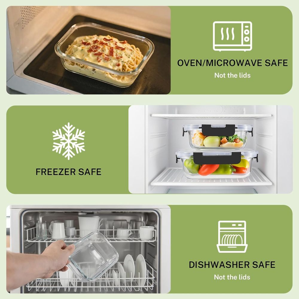 8-delige set glazen voorraaddo - Food Storage Glass Set recensie en prijs