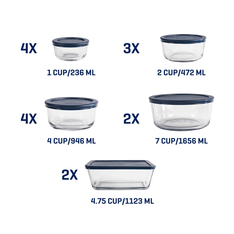Glazen voedselbewaarcontainers - Food Storage Glass Set recensie en prijs