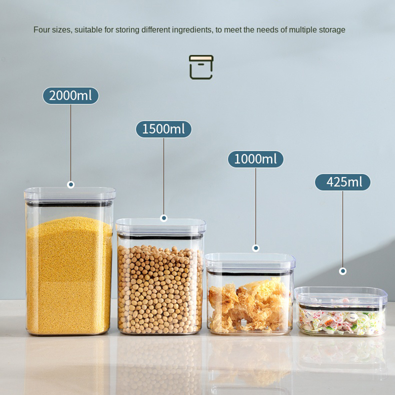 Afgesloten pot keukenkast orga - Food Storage Jars Airtight recensie en prijs