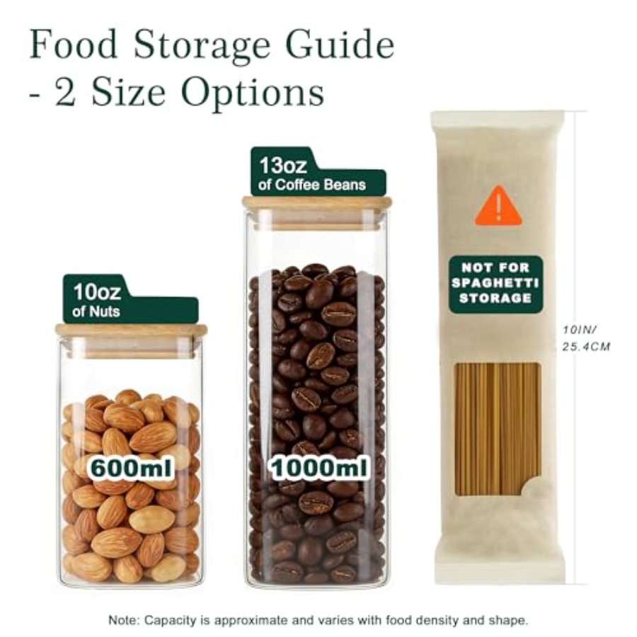 12-pack vierkante glazen voorr - Food Storage Lid recensie en prijs
