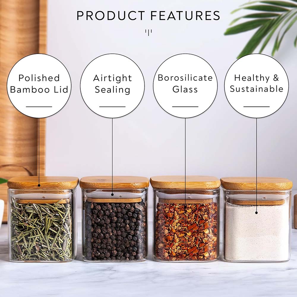 5Oz Glazen Potten Met Kruidene - Food Storage Glass Set recensie en prijs