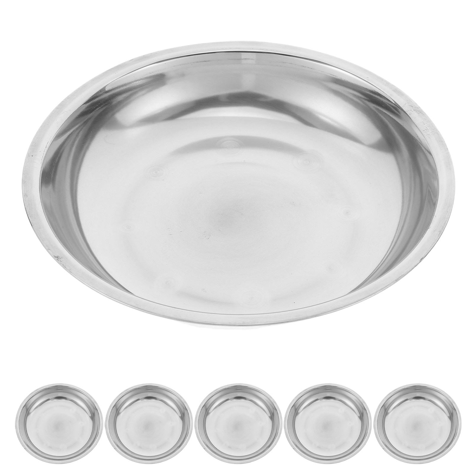 6 stuks gladde rand roestvrijs - Storage Food Tray recensie en prijs