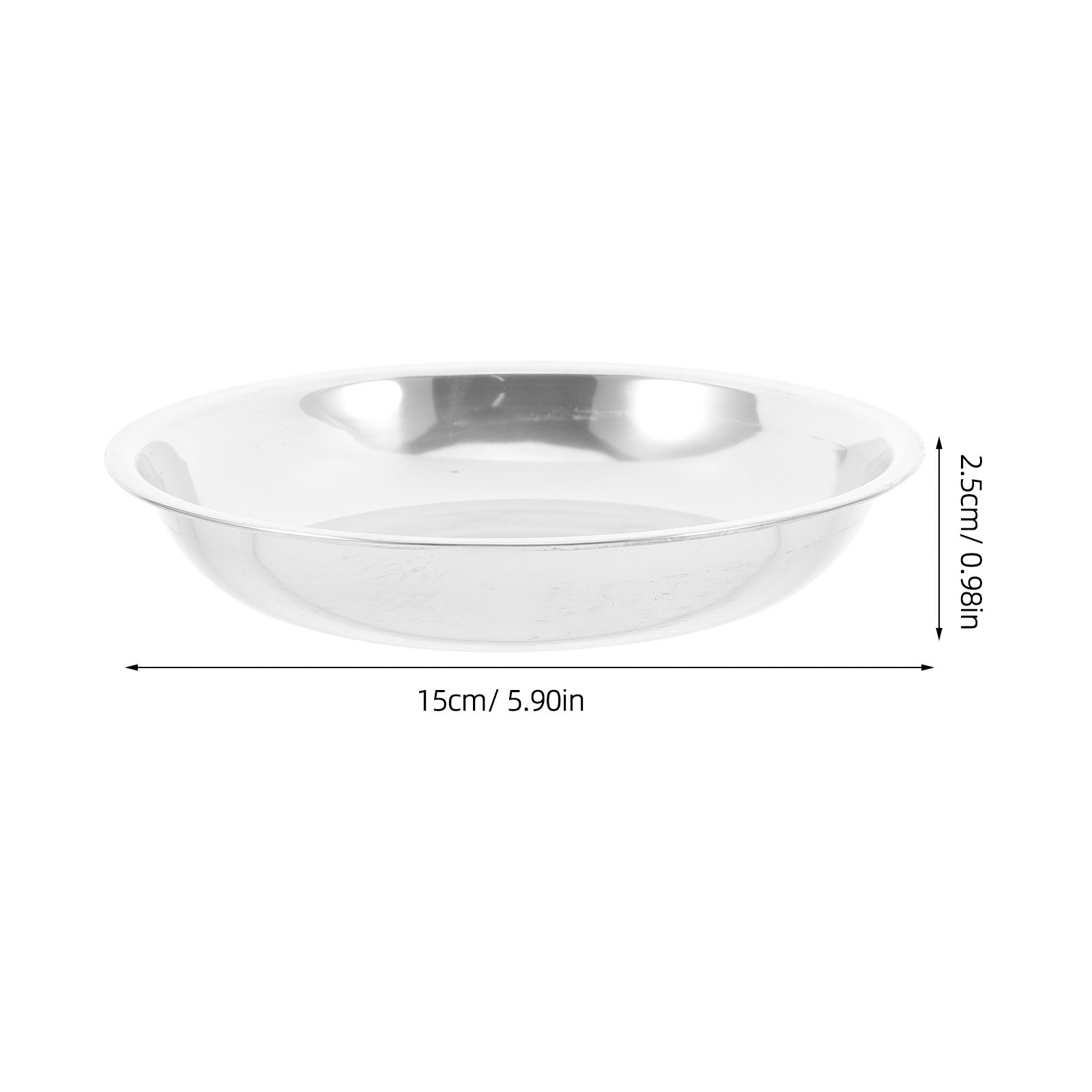 6 stuks gladde rand roestvrijs - Storage Food Tray recensie en prijs