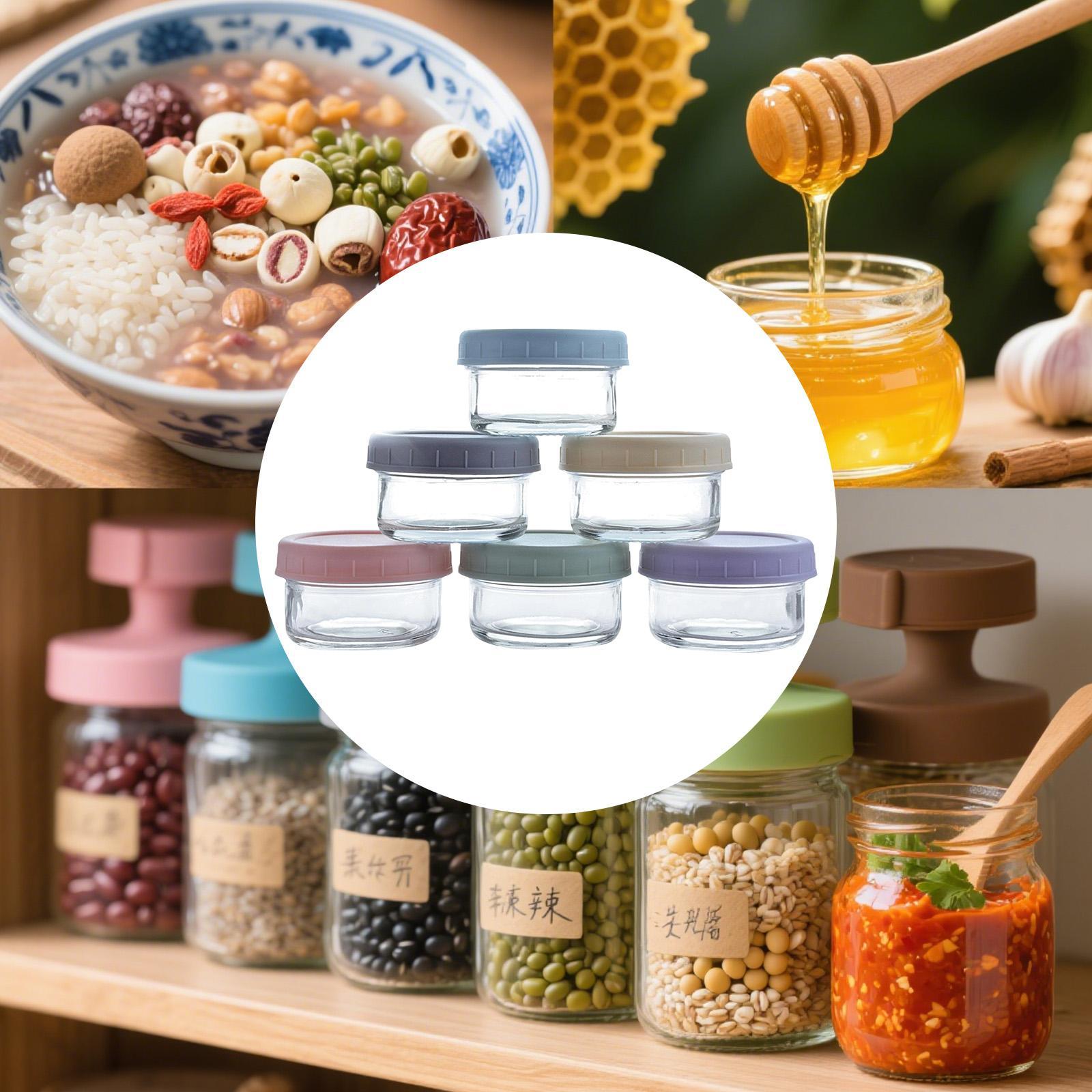 Miniatuur glazen potjes met le - Food Storage Glass Set recensie en prijs