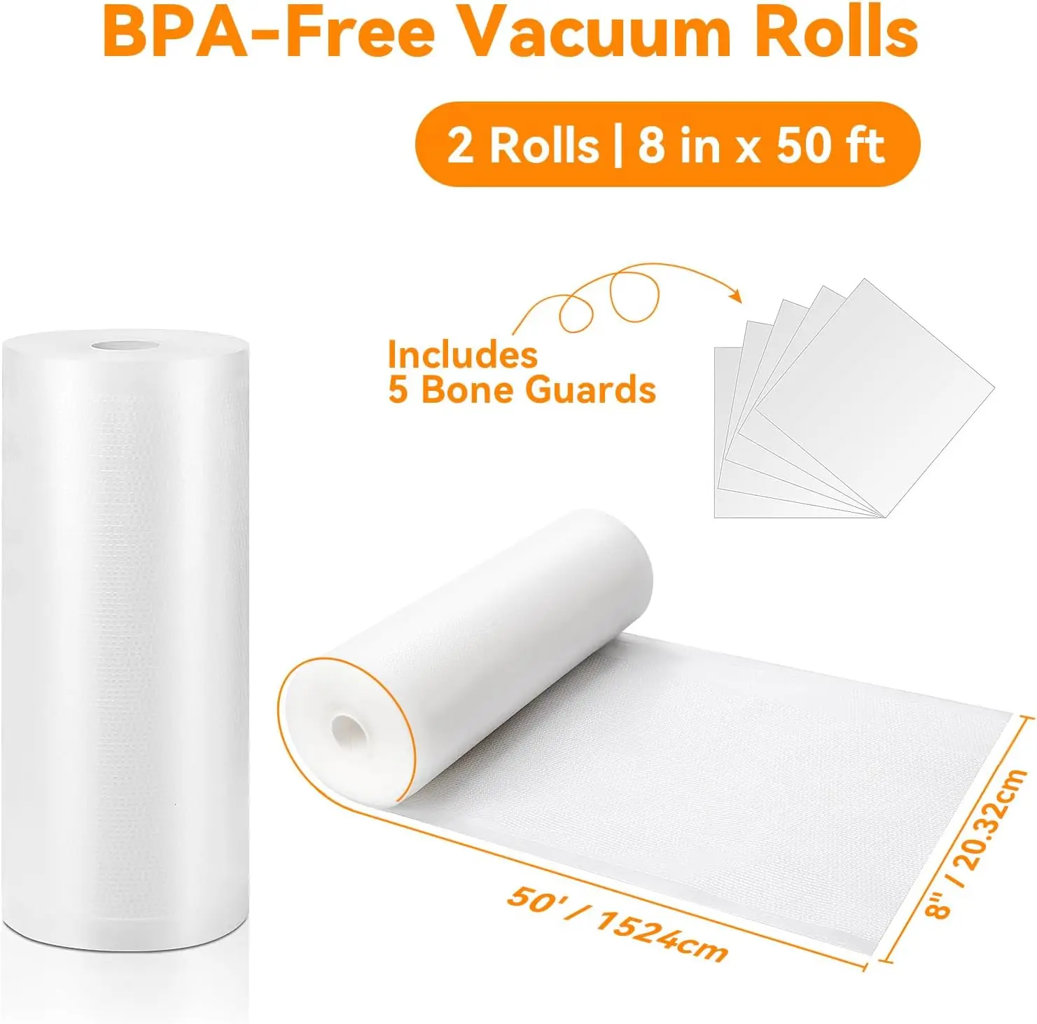 Vacumeerzakken 8x50 rollen 2-p - Food Storage Vacuum Bags recensie en prijs