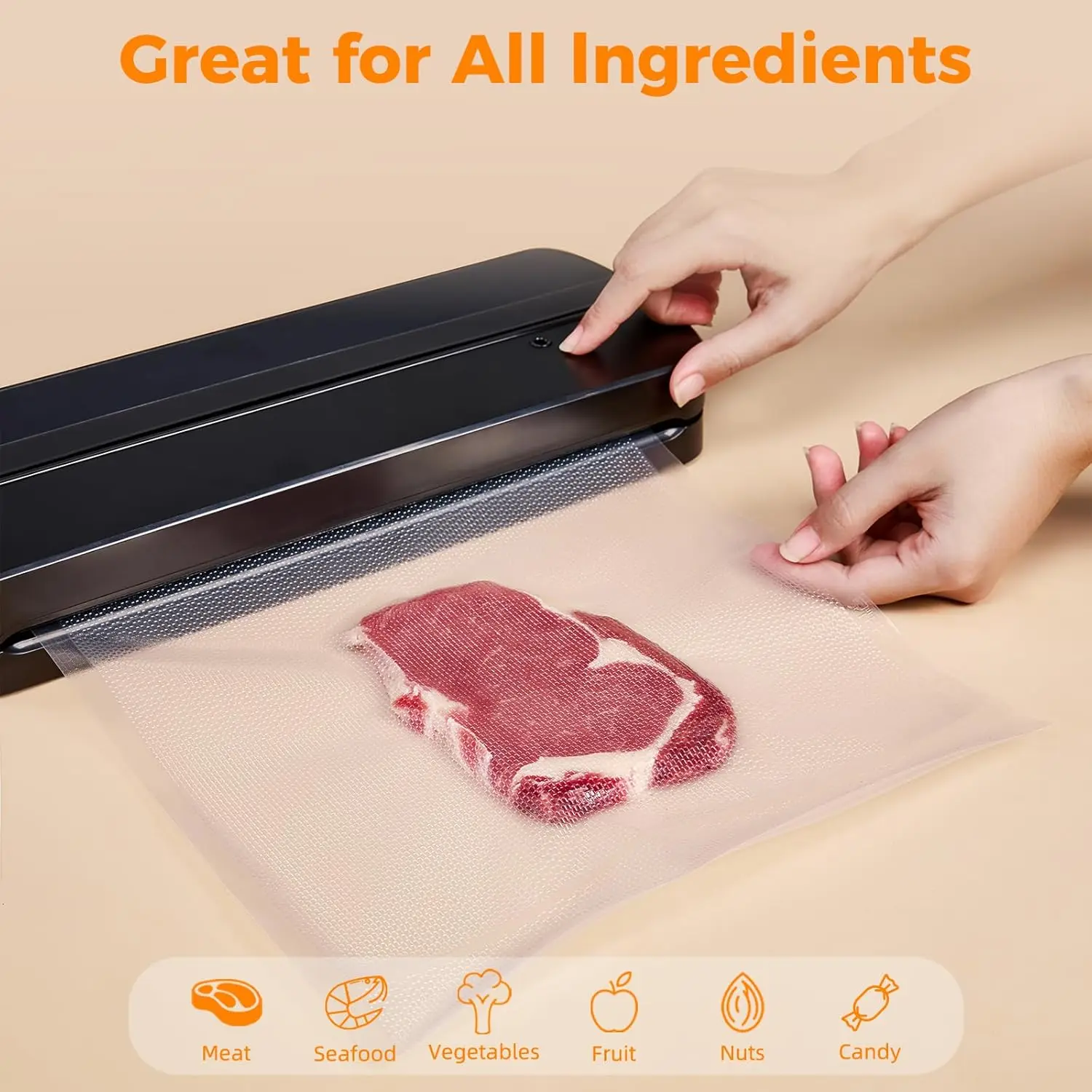 Vacumeerzakken 8x50 rollen 2-p - Food Storage Vacuum Bags recensie en prijs