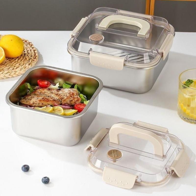 Draagbare roestvrijstalen voed - Food Storage Camping recensie en prijs
