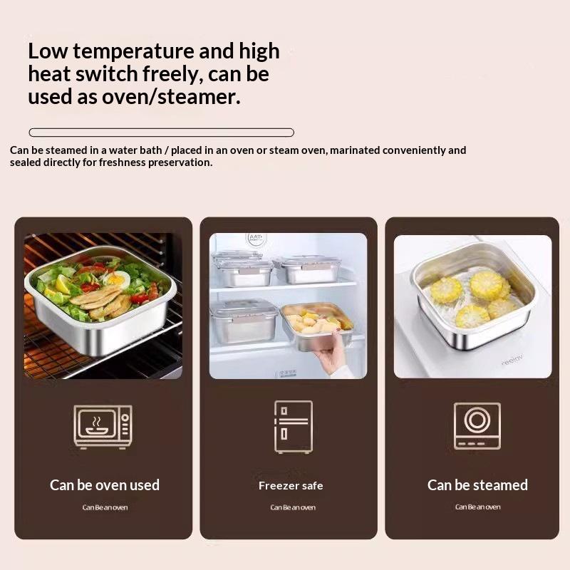 Draagbare roestvrijstalen voed - Food Storage Camping recensie en prijs
