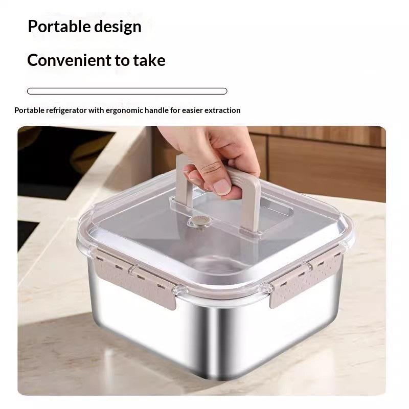 Draagbare roestvrijstalen voed - Food Storage Camping recensie en prijs