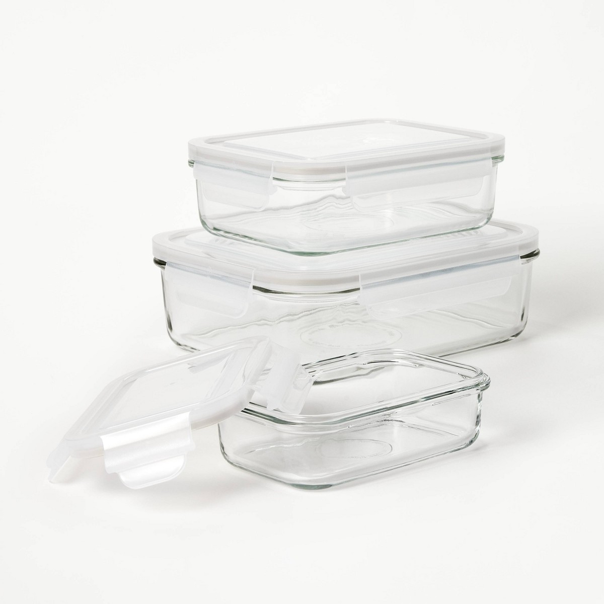 6-delige (set van 3) glazen vo - Food Storage Glass Set recensie en prijs