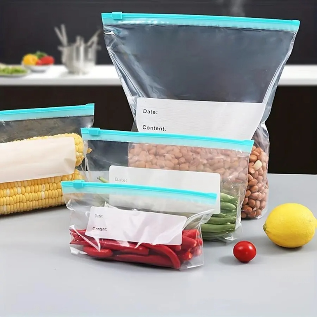 60 stuks herbruikbare koelkast - Food Storage Zipper recensie en prijs