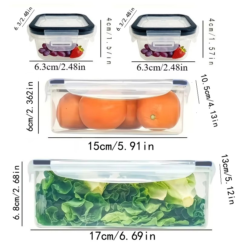 8-delige set inclusief 4 conta - Food Storage Containers Set recensie en prijs