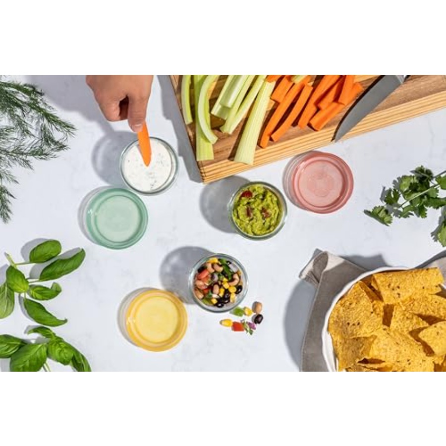Kleurvaste glazen maaltijdvoor - Food Storage Containers Set recensie en prijs