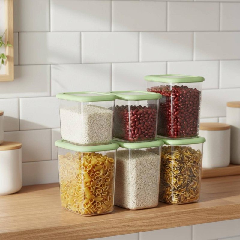 6-delige luchtdichte voedselbe - Food Storage Containers Set recensie en prijs