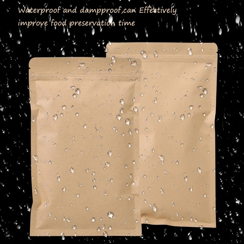 100 STKS Bruin Kraftpapier Rit - Food Storage Zipper recensie en prijs