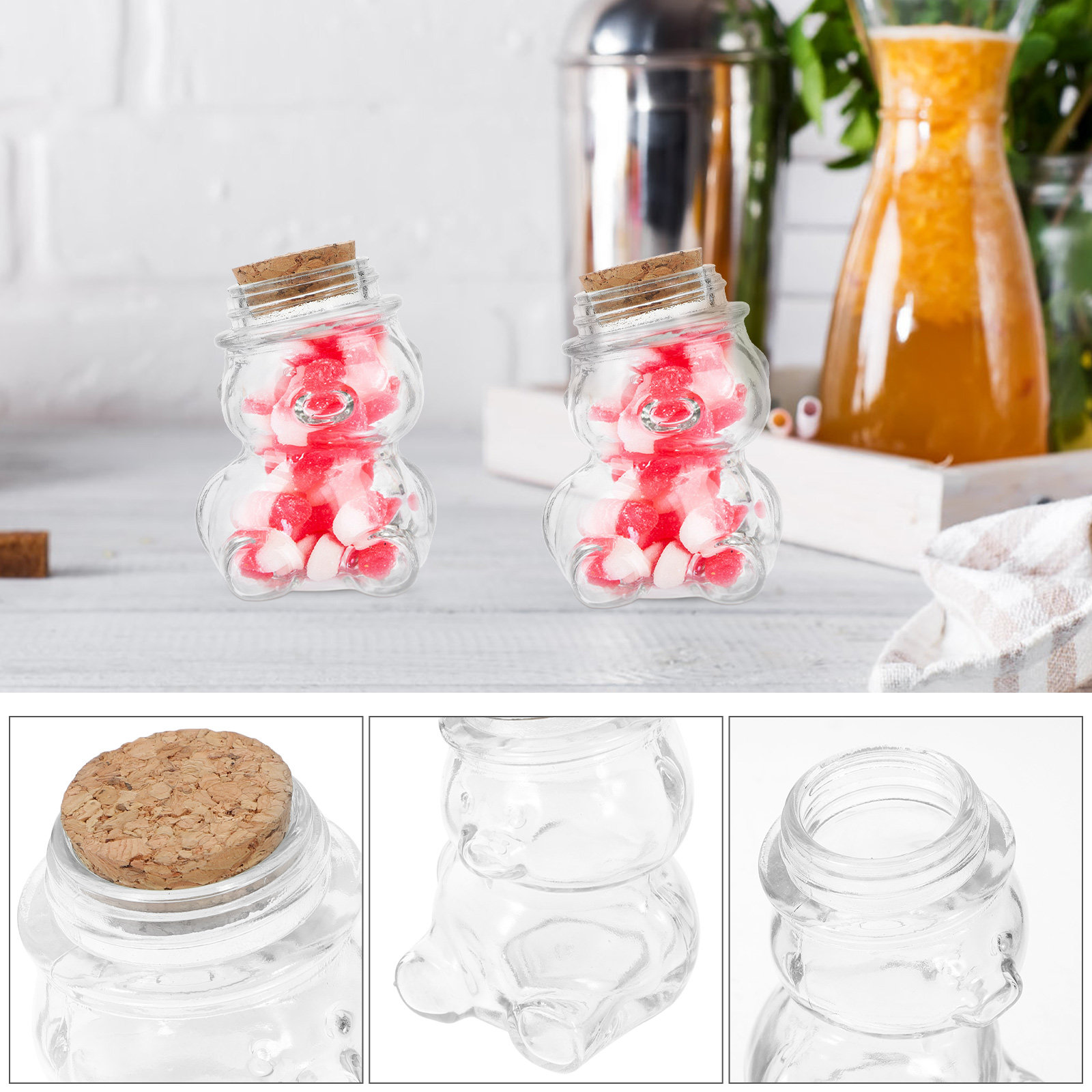 4-delige glazen snoepkruikense - Food Storage Glass Set recensie en prijs