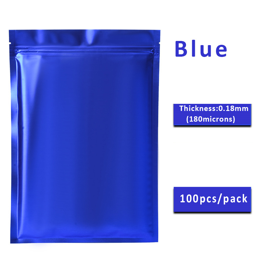100 stuks matte blauwe folieza - Food Storage Zipper recensie en prijs