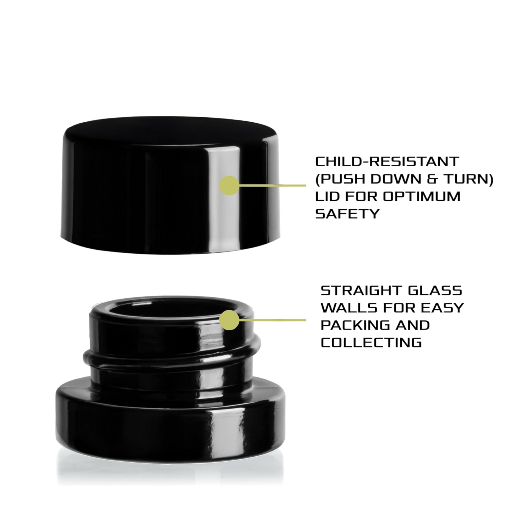 5 ml dikke zwarte glazen potte - Food Storage Glass Set recensie en prijs